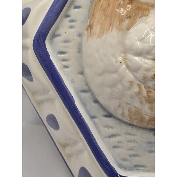 Vintage Ceramic Mallard  Duck Wall Hanging Painted Pie Mold Retro Kitchen - Picture 3 of 11